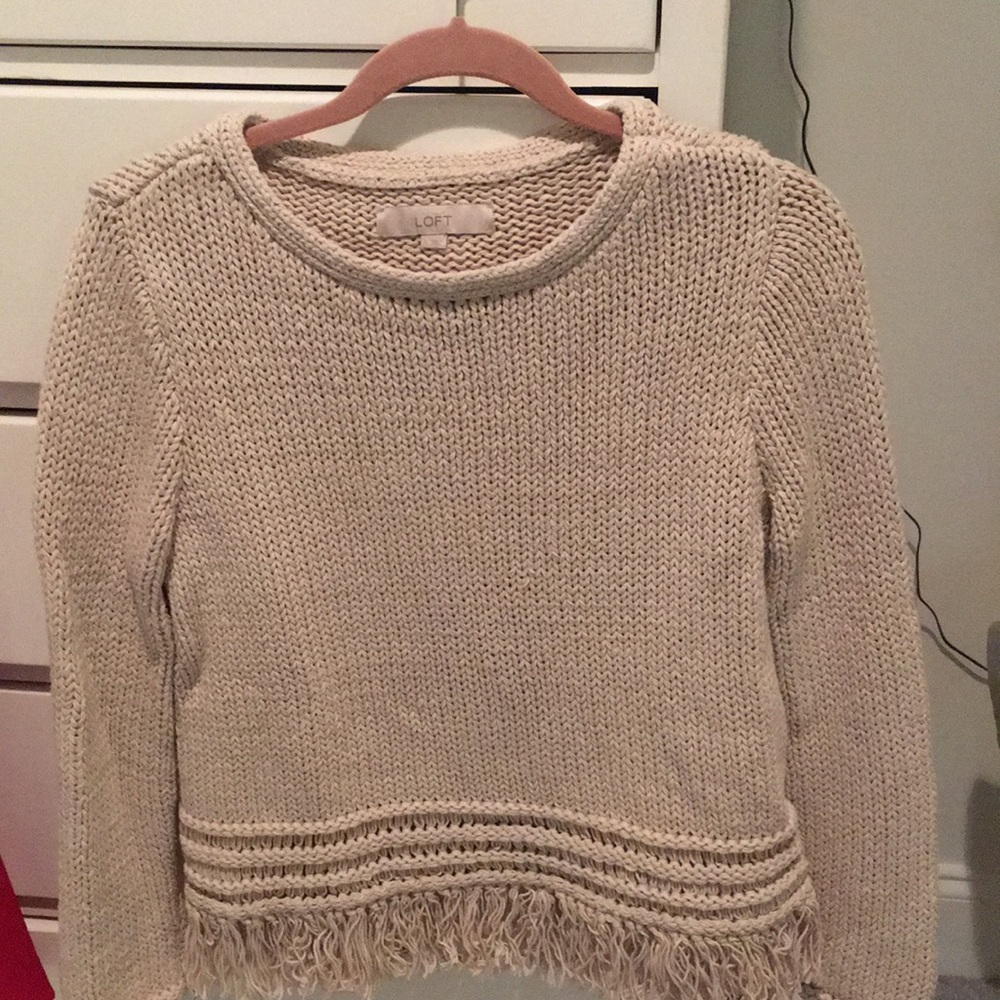 Beige knit sweater